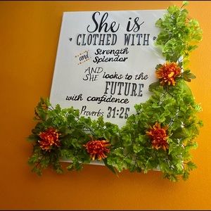 “She/her” inspirational wall art